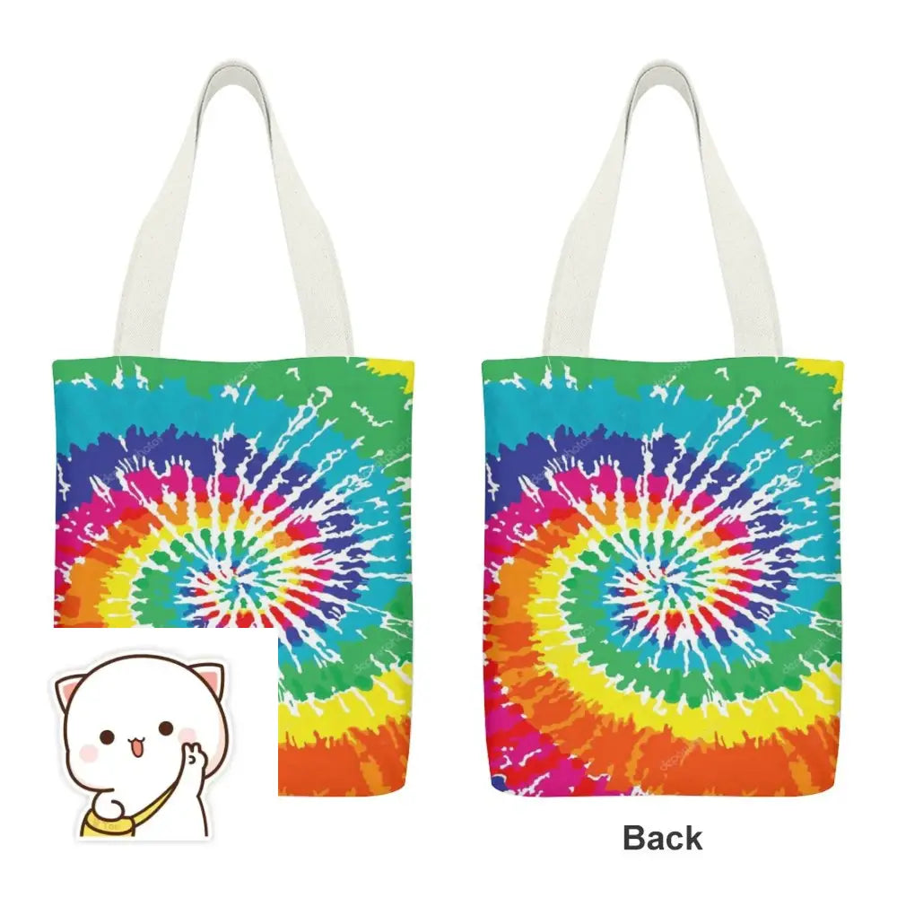 Canvas Tote Bag-TangieTripe