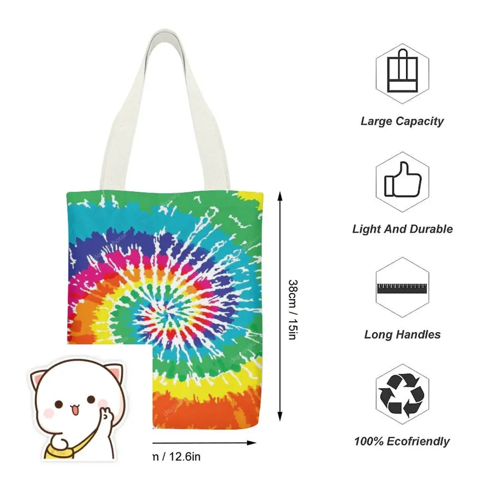 Canvas Tote Bag-TangieTripe