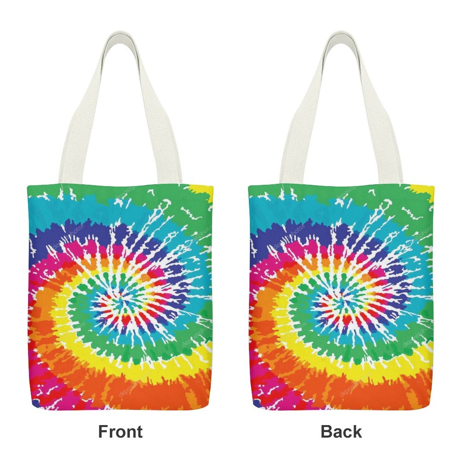 Canvas Tote Bag-TangieTripe