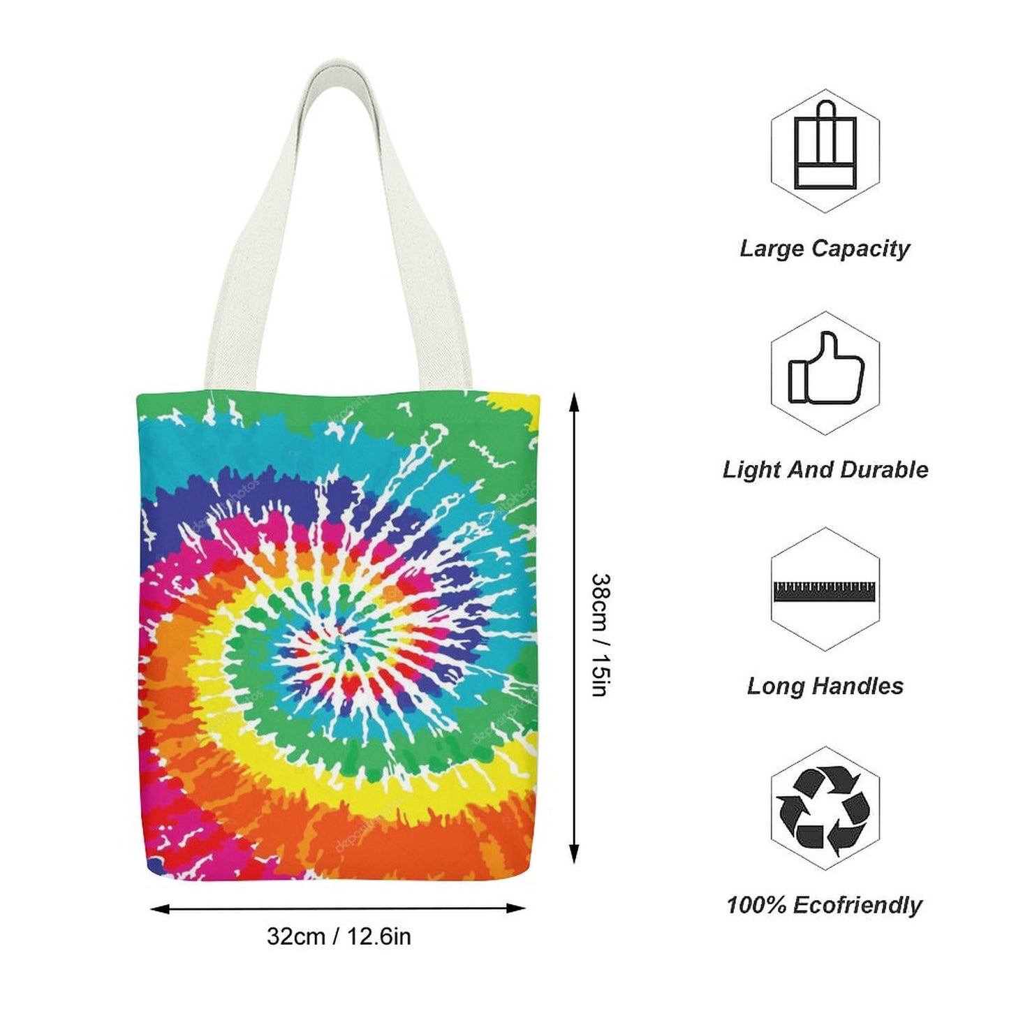 Canvas Tote Bag-TangieTripe